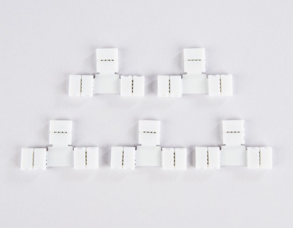 Соединитель T для светодиодной ленты 5050 12/24V (4 конт.) GS7001 (5шт) Ambrella Light Illumination GS7001