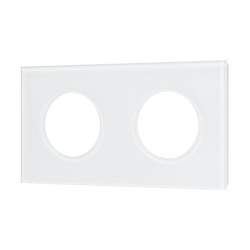 Рамка стеклянная на 2 поста Arlight FRM-GLARE-GC-2-WH 043835