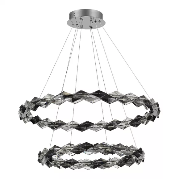 Подвесная люстра ST Luce Diamanta SL6009.103.02, Хром, Дымчатый, Теплый белый