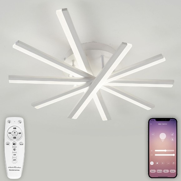 Потолочная светодиодная люстра с пультом управления Natali Kovaltseva Line LED LAMPS 81171