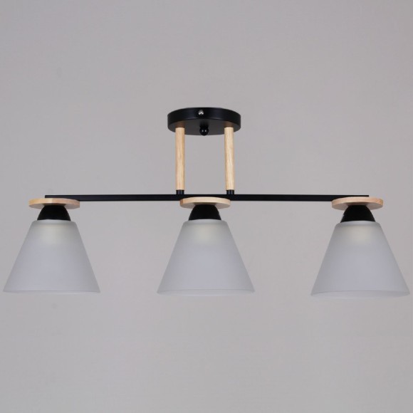 Потолочный светильник Reluce 11630-0.3-03 BK+WOOD