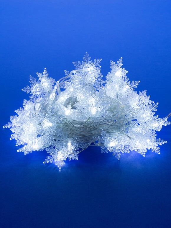 Светодиодная гирлянда (07930) Uniel сакура 220V белый ULD-S0700-050/DTA White IP20 SNOWFLAKES-1