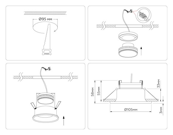 Встраиваемый светильник Ambrella Light Techno spot GX Standard tech TN51814