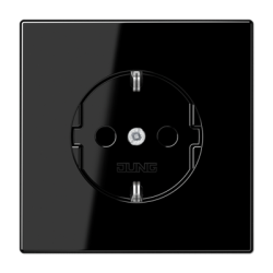 Розетка 2K+З со шторками Jung LS1520KISW