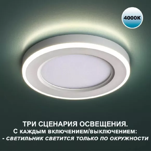 Встраиваемый светильник Novotech Span 359016, вид сверху