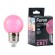 Лампа светодиодная Feron LB-385 шар розовый прозрачный E27 1W 230V 52177