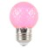 Лампа светодиодная Feron LB-385 шар розовый прозрачный E27 1W 230V 52177