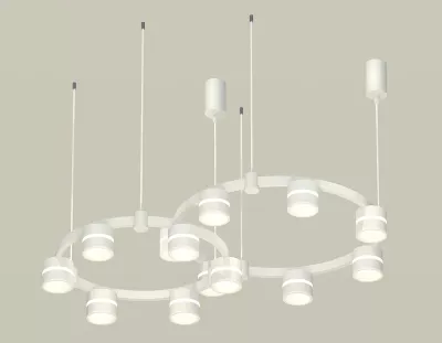 Комплект подвесного светильника Ambrella Light Techno Ring XR92081001 (A9208x2, C9236, C9231, N8444)