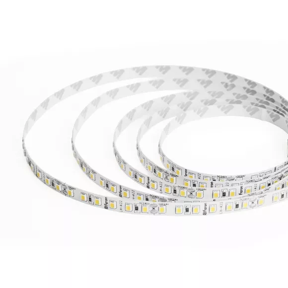 Светодиодная лента 24V Feron LS501, 120*SMD2835, 11W/m, IP20, 3000К (теплый белый) 53086 Светодиодная лента 24V Feron LS501, 120*SMD2835, 11W/m, IP20, 3000К (теплый белый) 53086