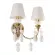 Бра Loft IT Grace 10203/2W White, Золото, Белый, Керамика, крупный план