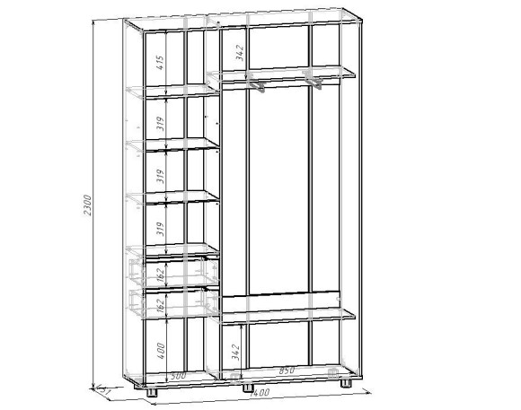 Шкаф-купе Prime MBW_102096