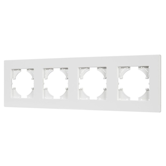 Рамка на 4 поста пластиковая Arlight FRM-PERIO-PL-4-WH 049758