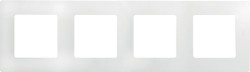 Рамка 4-постовая Legrand Etika белая 672504