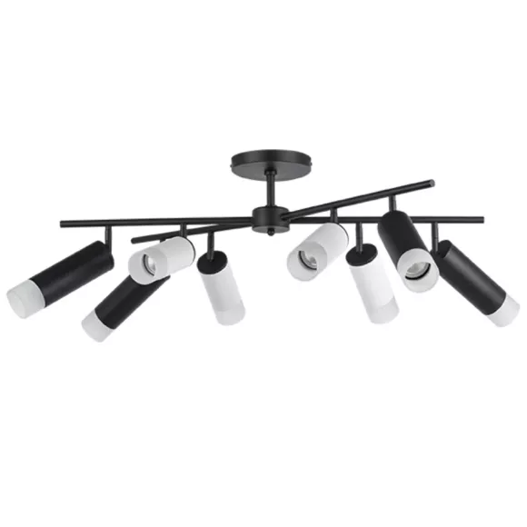 Люстра на штанге Lightstar Rullo LR7283648741 (571728+214436-4+214487-4+202431-8), Черный, Металл, Минимализм стиль