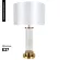 Настольная лампа Arte Lamp Matar A4027LT-1PB, Медь, Кремовый, Металл, крупный план