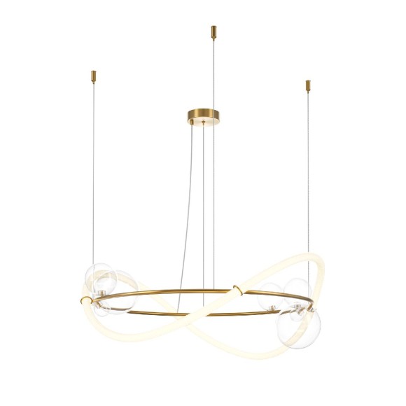 Подвесная светодиодная люстра Maytoni Oasis MOD289PL-L53BS3K