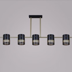 Потолочная люстра Reluce 06675-0.3-05 GD+BK GX53