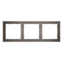 Рамка пластиковая Voltum S70 на 3 пост, (капучино) VLS100314