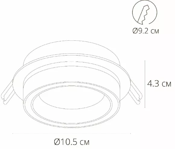 Встраиваемый светильник Arte Lamp Atik A4513PL-1WH Встраиваемый светильник Arte Lamp Atik A4513PL-1WH