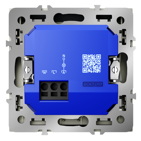 Выключатель встраиваемый Voltum S70 карточный 16А, (сталь) VLS010705