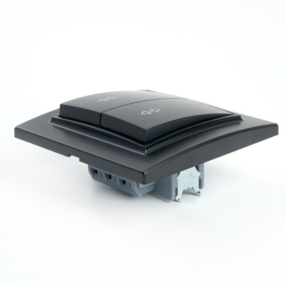 Выключатель двухклавишный Stekker Эрна 39921