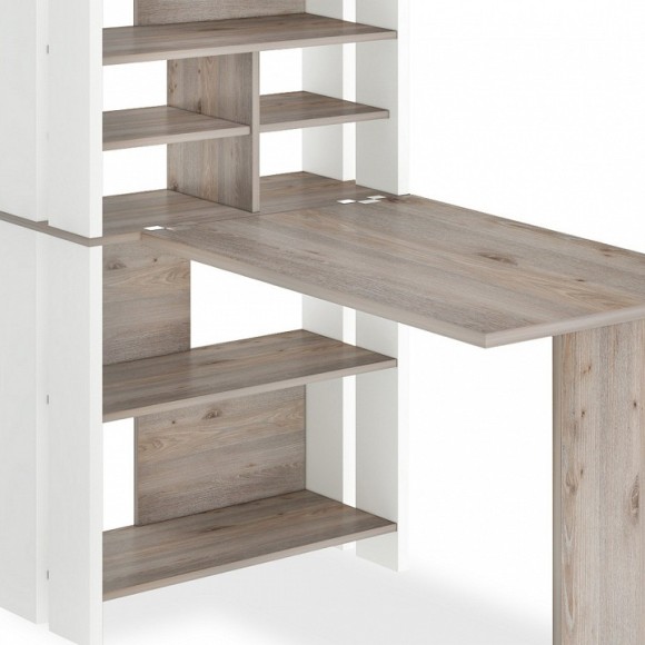 Стол компьютерный Домино Лайт СТЛ-ОВХ+С100Прям без тумбы MER_STL-OVH-S100Pryam_bez_tumby_BEN