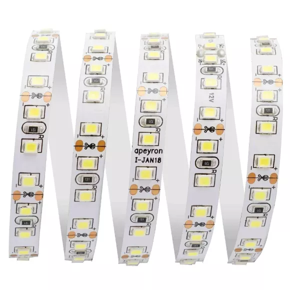 Светодиодная лента Apeyron 12В СТ 9,6Вт/м smd3528, 120д/м IP20 600Лм/м 5м 6500К 00-31 Светодиодная лента Apeyron 12В СТ 9,6Вт/м smd3528, 120д/м IP20 600Лм/м 5м 6500К 00-31
