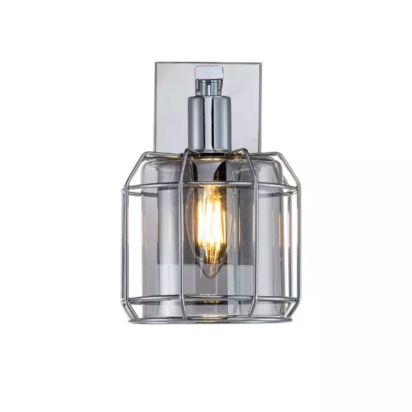 Настенный светильник Escada Midland 10188/1A Chrome, Лофт, Дымчатый