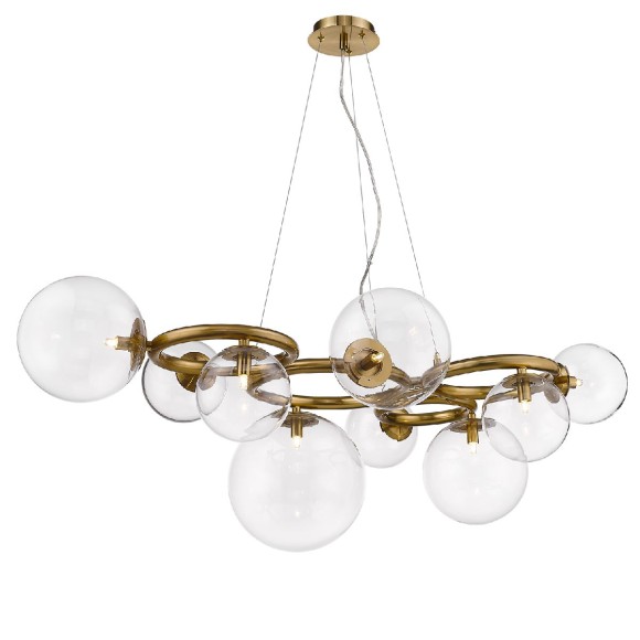 Подвесная люстра DeLight Collection Puppet P68092-9 brass