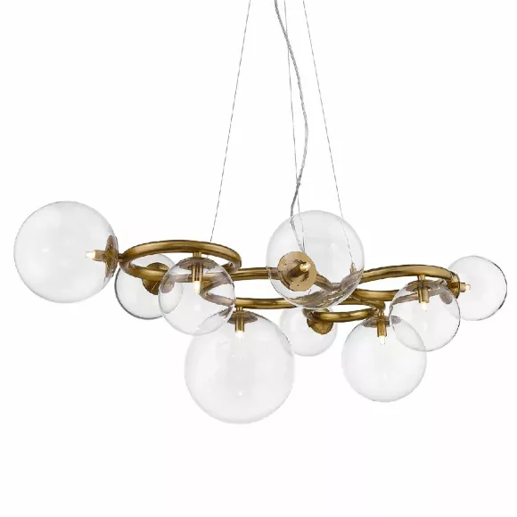 Подвесная люстра DeLight Collection Puppet P68092-9 brass