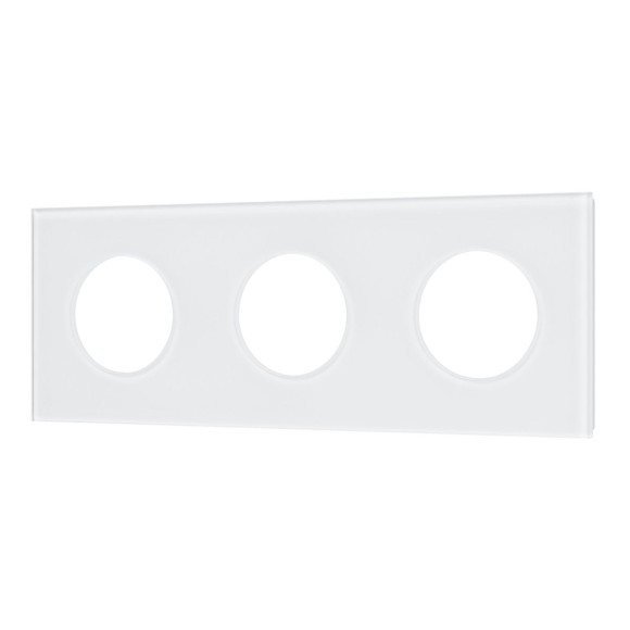 Рамка стеклянная на 3 поста Arlight FRM-GLARE-GC-3-WH 043838