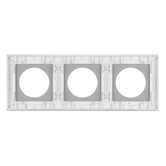 Рамка стеклянная на 3 поста Arlight FRM-GLARE-GC-3-WH 043838