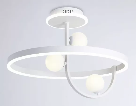 Люстра на штанге Ambrella Light Comfort LineTech FL66261, Белый, От теплого до холодного, Металл