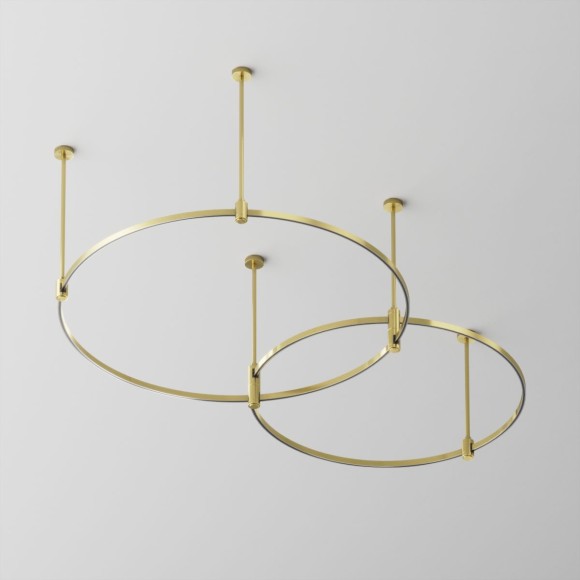 Основание Medium круглое двухуровневое на жестких подвесах для трековых светильников Maytoni Technical Flarity TFC-Flar-M01-BS