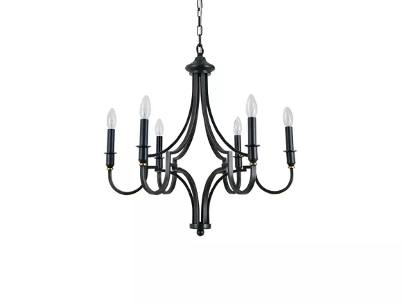 Подвесная люстра Newport Daniela 3456/C black+gold М0070512, Черный, Металл, Классика стиль Подвесная люстра Newport Daniela 3456/C black+gold М0070512, Черный, Металл, Классика стиль