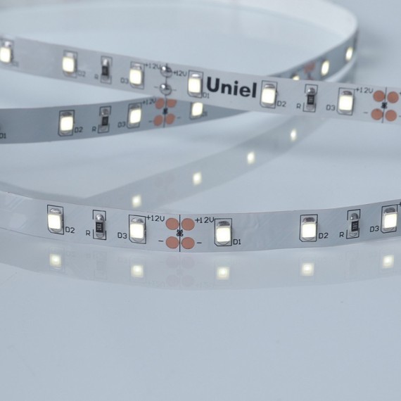 Светодиодная лента Uniel ULS-M11-2835-60LED/m-8mm-IP20-DC12V-4,8W/m-5M-6500K PROFI катушка в герметичной упаковке