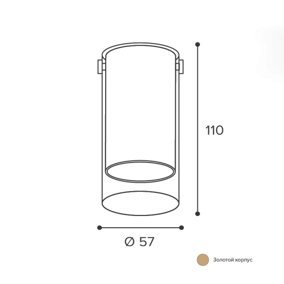 Накладной светильник Wolta Oro WSL-GU10/07G