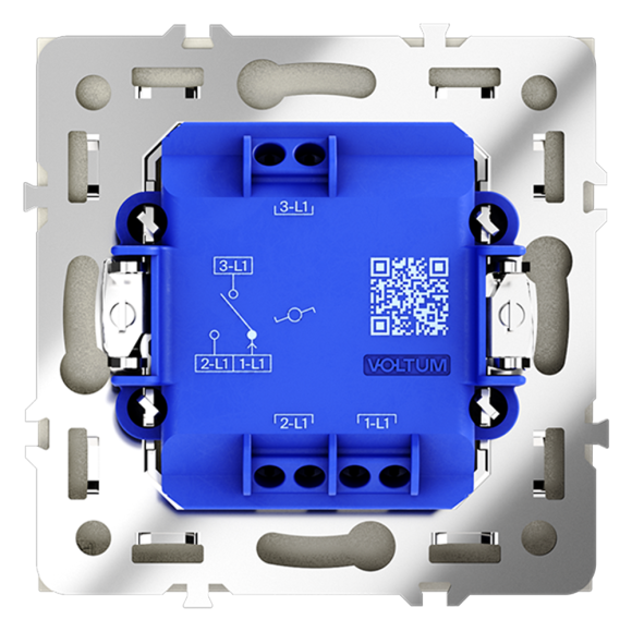 Проходной переключатель одноклавишный Voltum S70 VLS010305