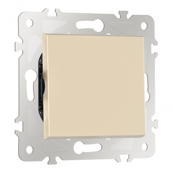 Переключатель одноклавишный перекрестный Arte Milano 203.34-1.shampan