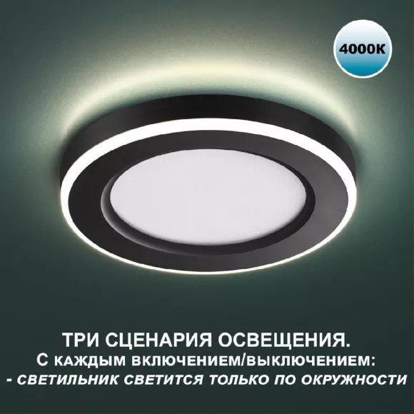 Встраиваемый светильник Novotech Span 359017, вид сверху