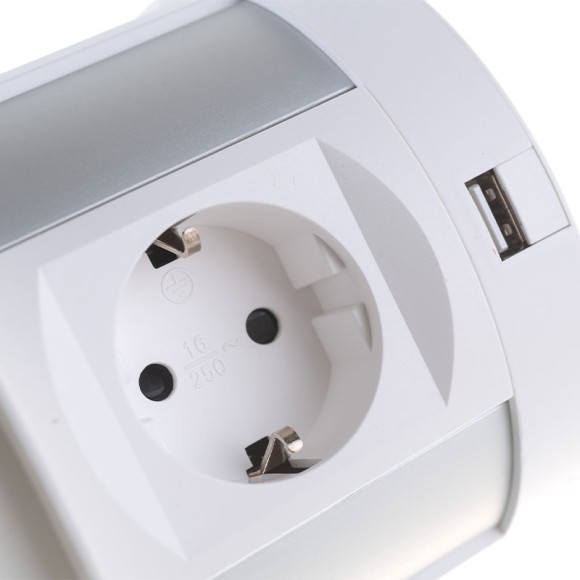 Блок розеток (4 секции, 2 USB А + 2 USB С) Mebax 00-00001171