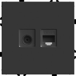 Розетка TV + компьютерная RJ-45 Stekker RST00-5106-05 Эмили 49846