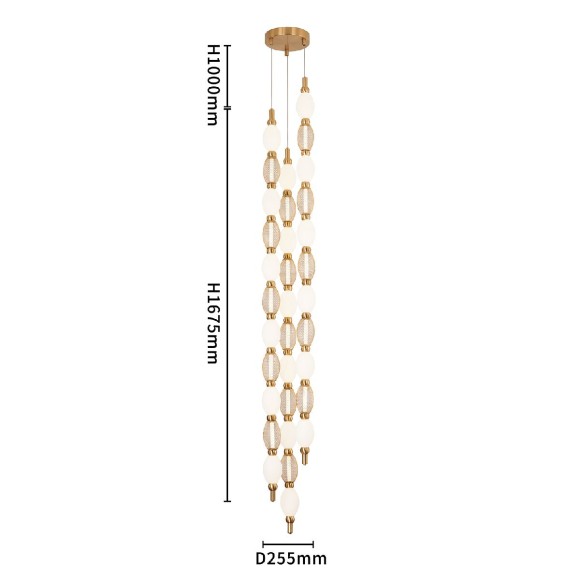 Подвесная светодиодная люстра Favourite Perler 4559-3PC