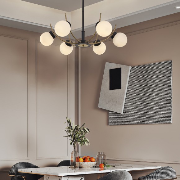 Люстра на штанге Arte Milano Neapolis 276169/6 BK/GD