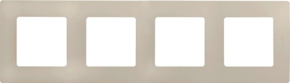 Рамка 4-постовая Legrand Etika слоновая кость 672514