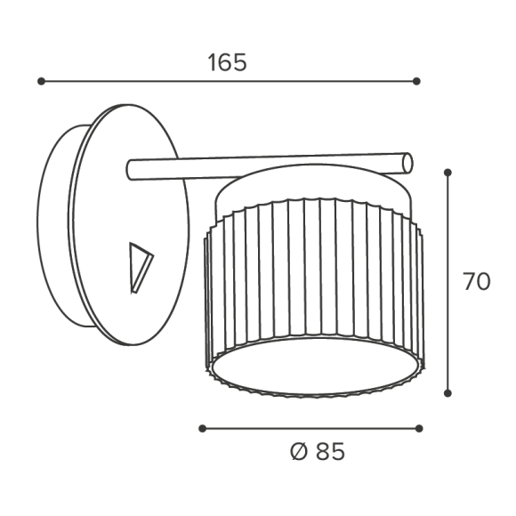 Бра WOLTA Muse WSL-GX53/W19BG