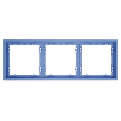 Рамка пластиковая Voltum S70 на 3 поста, (деним) VLS100315