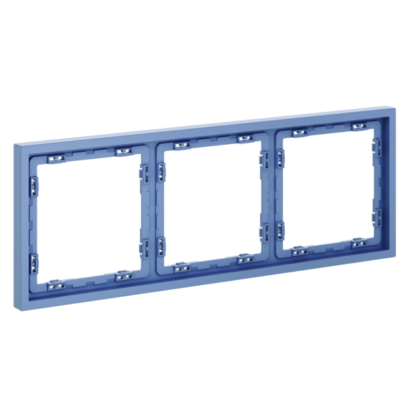 Рамка пластиковая Voltum S70 на 3 поста, (деним) VLS100315