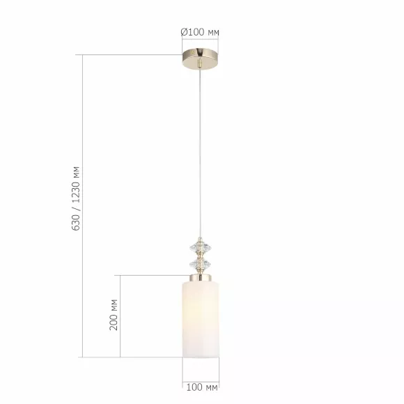 Подвесной светильник ST Luce Элегра SL1402.253.01, Неоклассика, Латунь