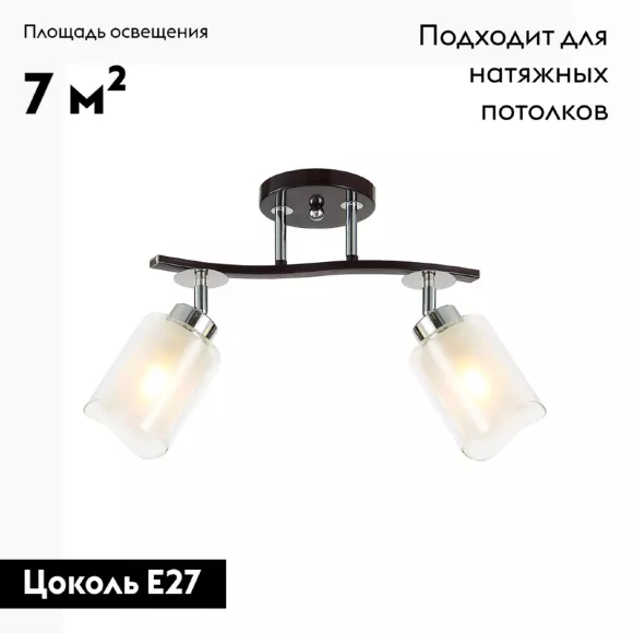 Потолочная люстра Citilux Фортуна CL156122, Коричневый, Белый, Металл